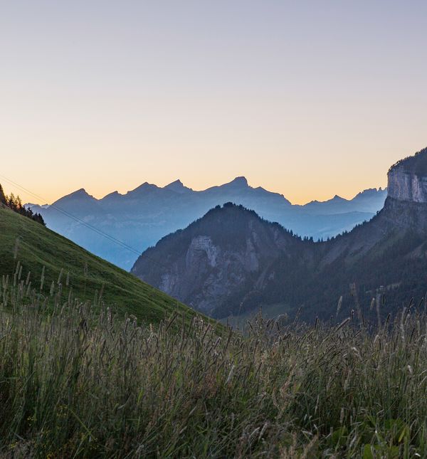 Berggasthaus Gitschenen Abendstimmung
